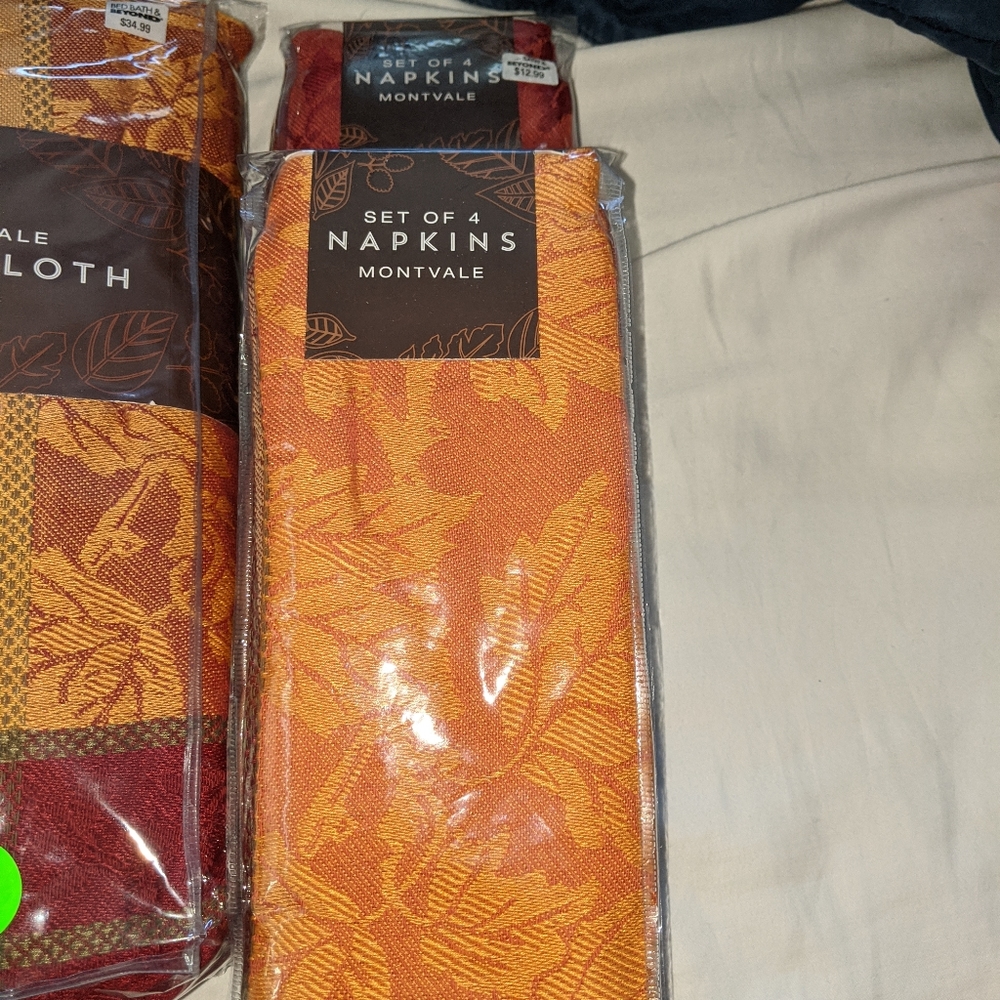 Linen table cloth New in Package